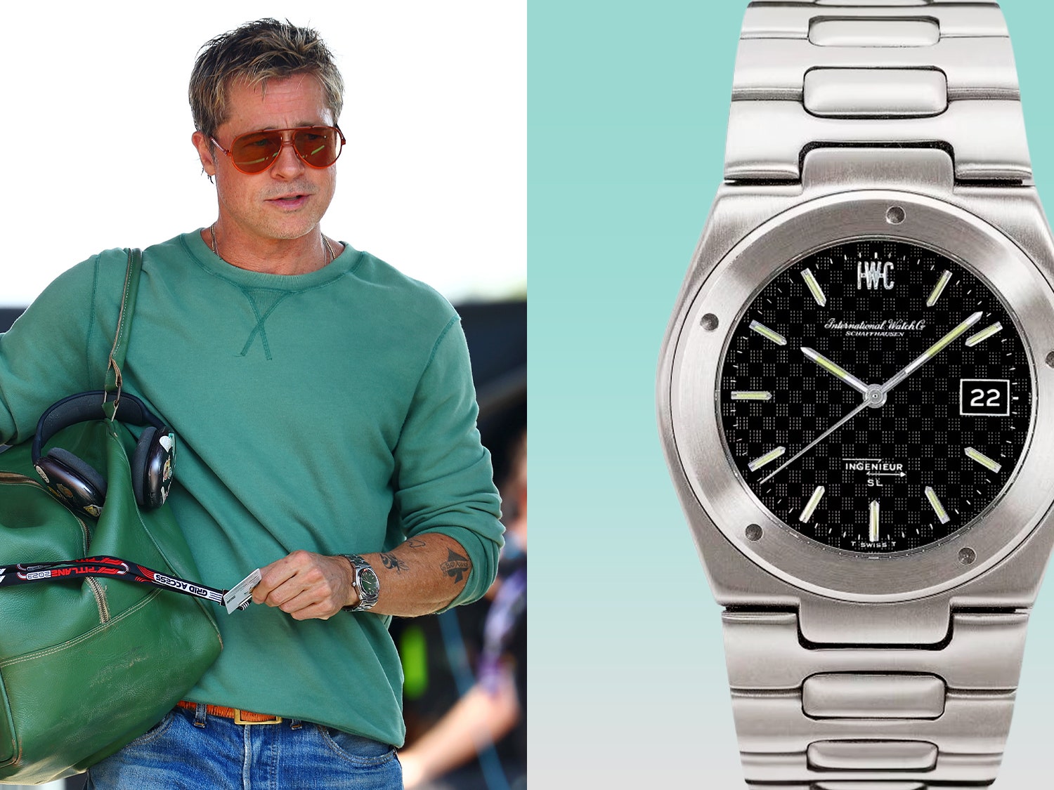 Brad Pitt Showed Off a Stunning Vintage Watch at the Hungarian Grand Prix