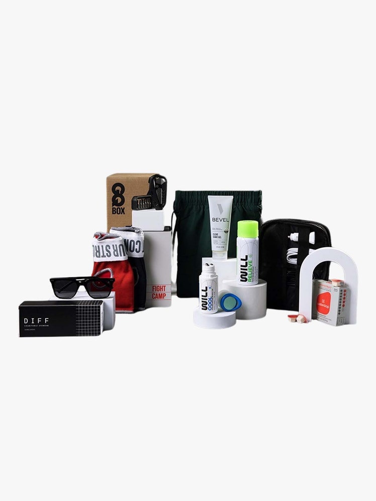 A spread of products available when you get the Summer 2024 GQ Box